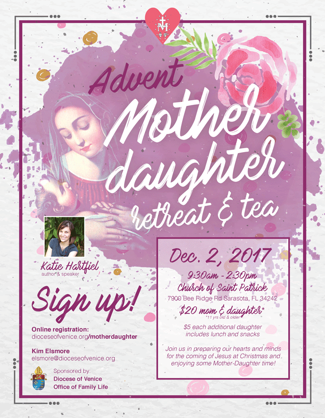 Mother Daughter Advent Retreat & Tea Diocese of Venice