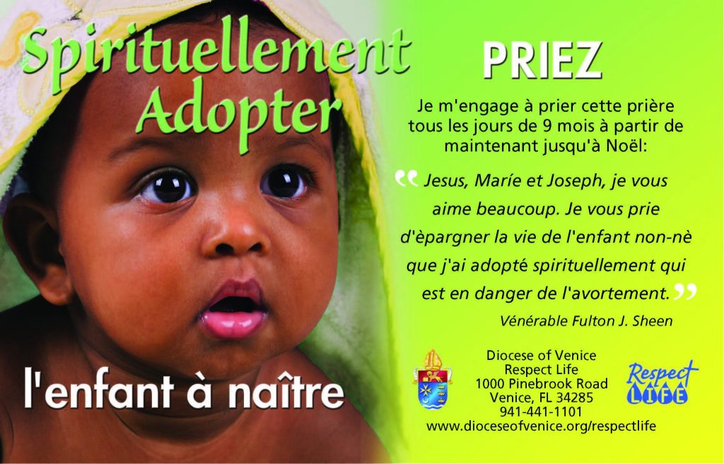 Spiritual Adoption Program - Diocese of Venice